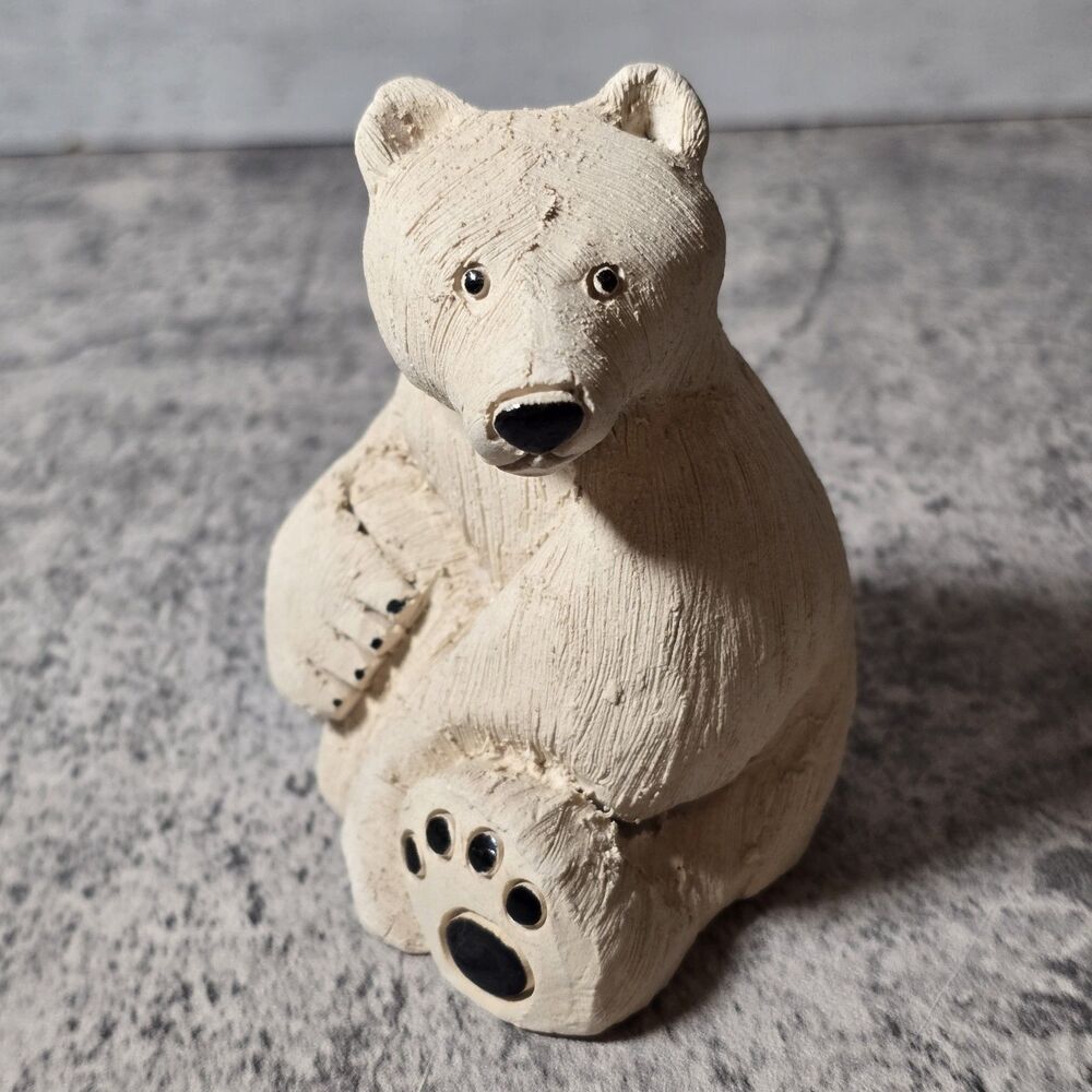 Artesania Rinconada Uruguay Classic Polar Bear Vintage 1980 Signed Retired #79